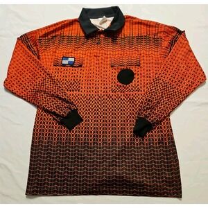 NISOA Referee Coolwick Longsleeve Red Grid Shirt XL